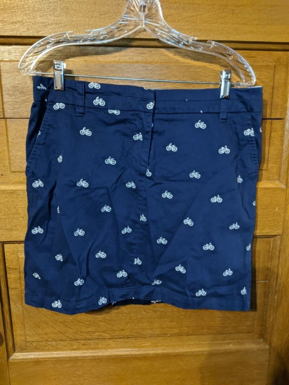 Cambridge Size 6 Navy Blue Skirt Bicycles Straight Dry Goods